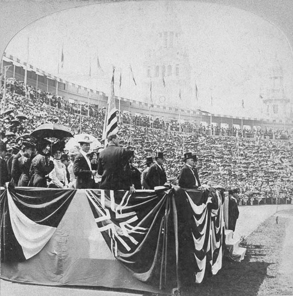 President McKinley reviewing the troops