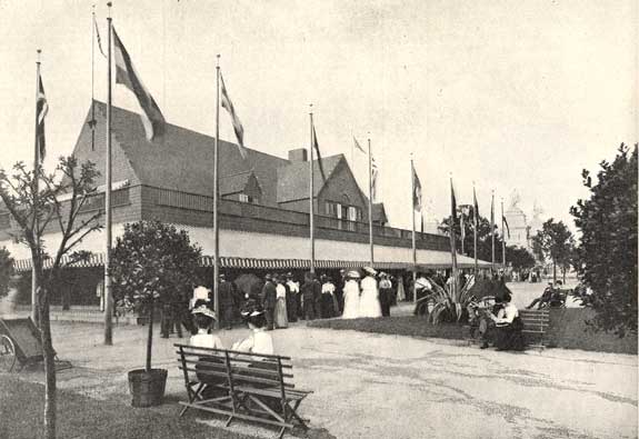 Crowd outside